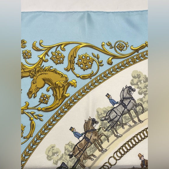 Hermes Vinatge Scarf La Promenade De Longcgamps Carre 90 Ledoux - Picture 11 of 16